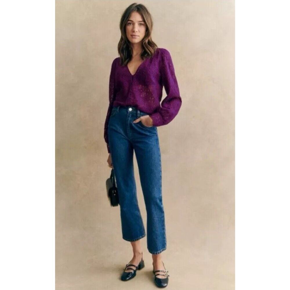 Sézane Purple Blouse for Women